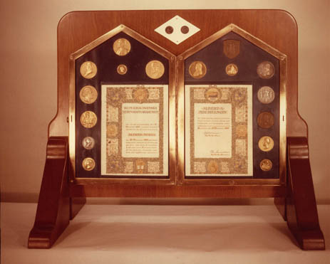 Albert Michelson: Nobel display