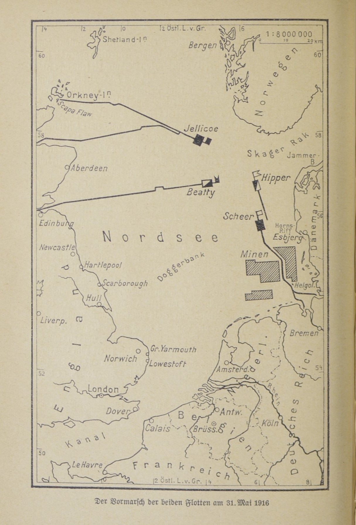 Battle of Jutland: Plan of battle