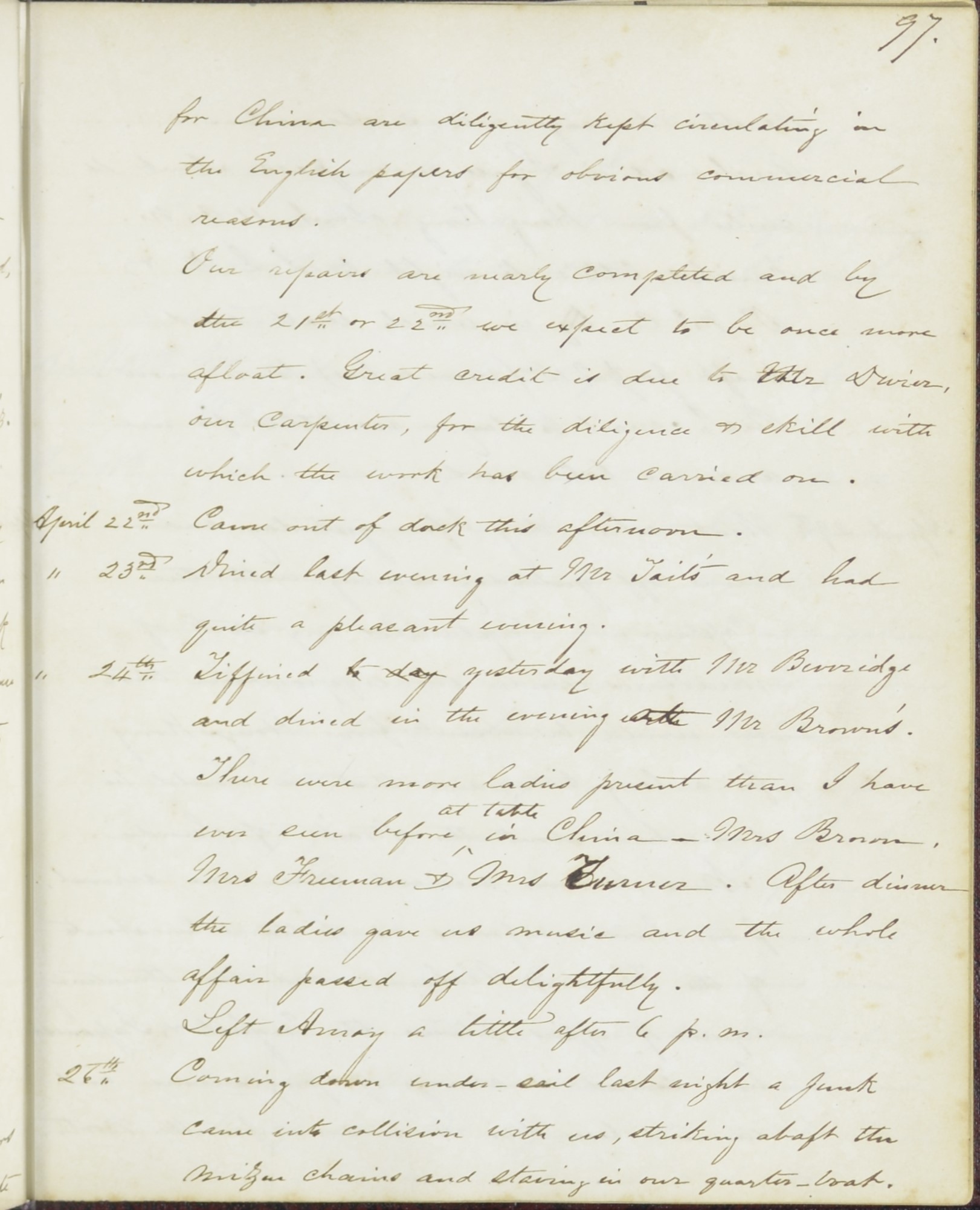 Civil War Spreads: Denby diary 1863 2