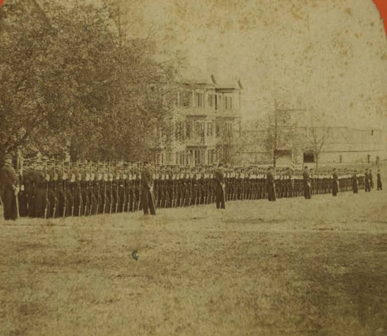 History of Dormitories: Dress Parade 1861