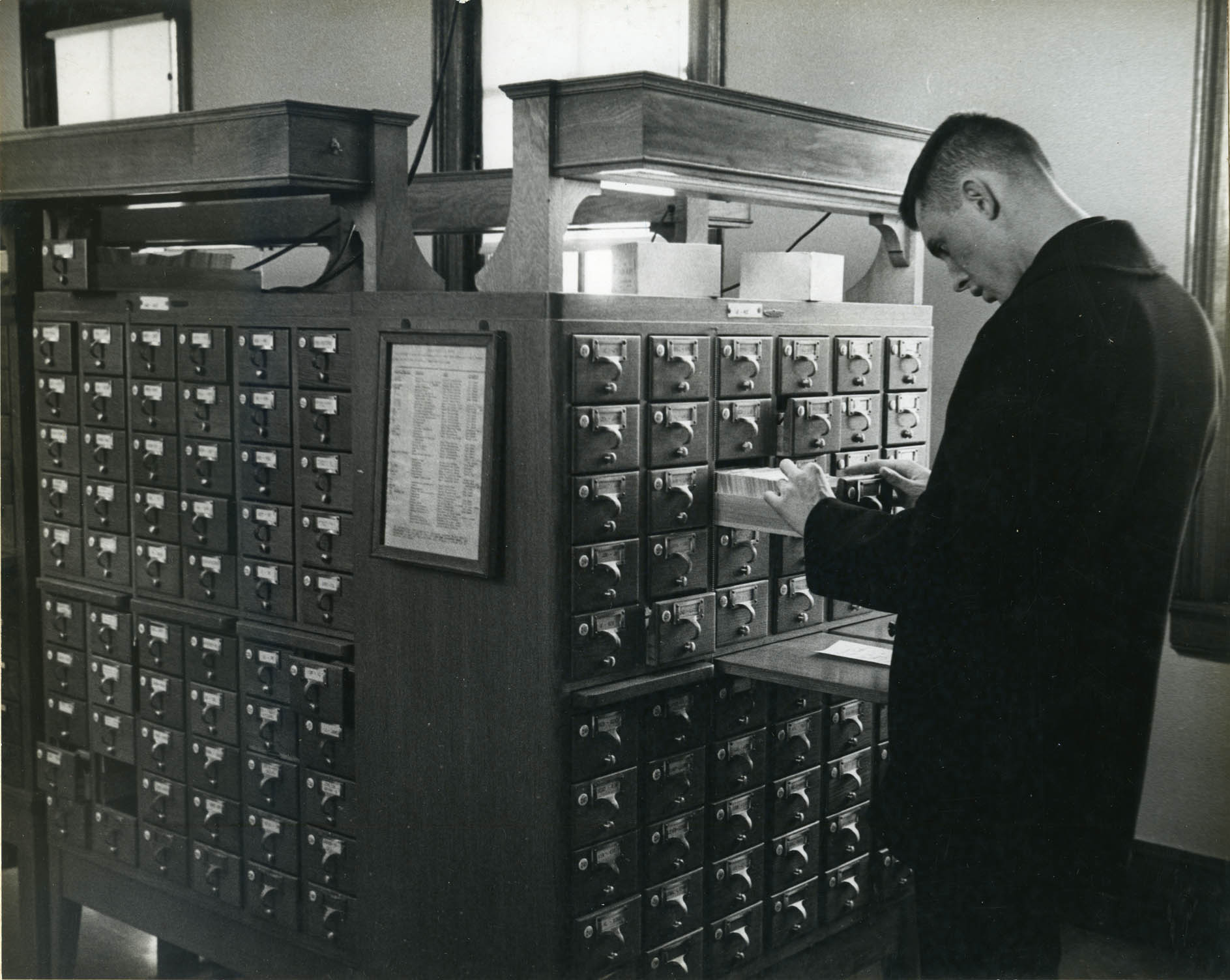 History of Library Instruction: Mahan library card catalog