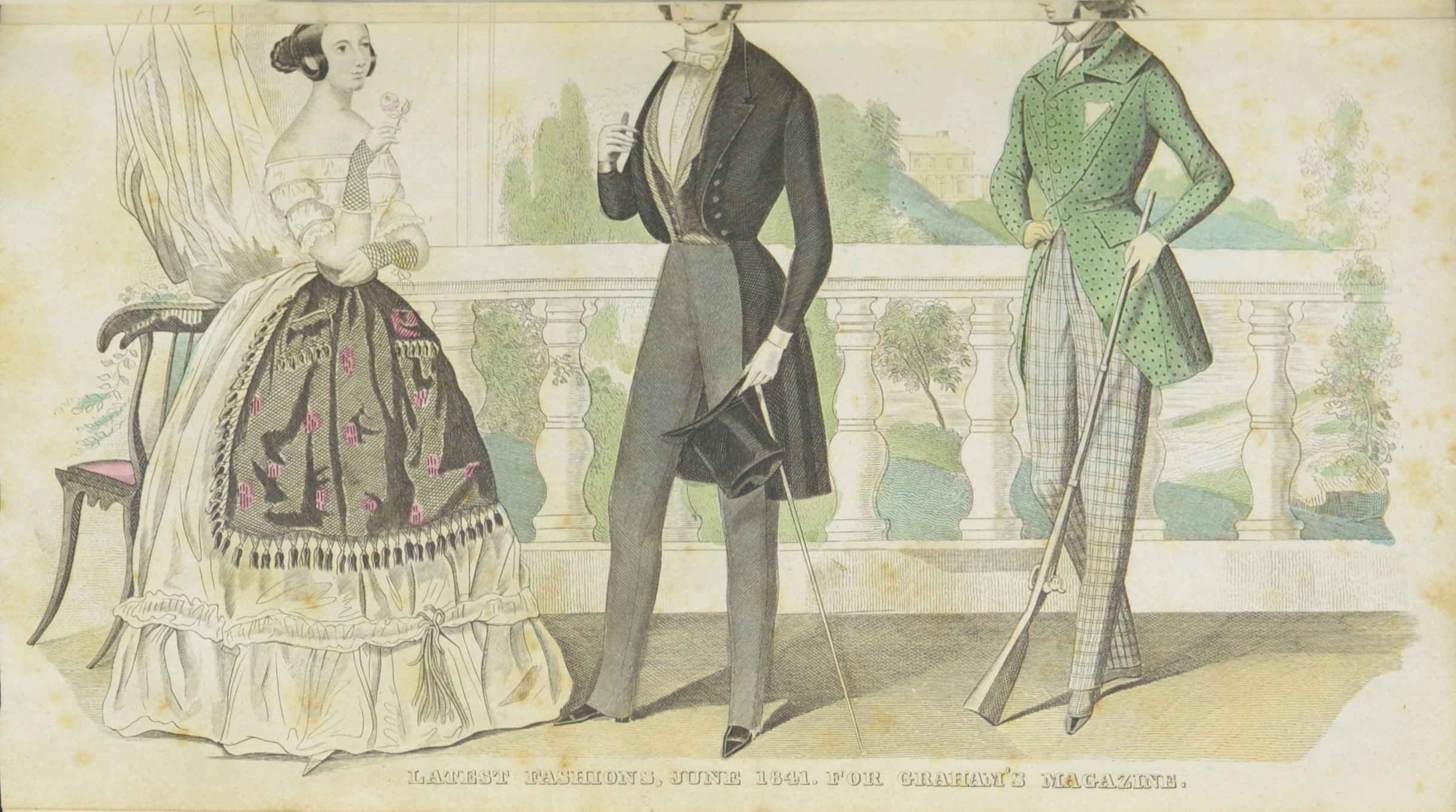 Once Upon a Midnight Dreary: Fashion plate from Graham