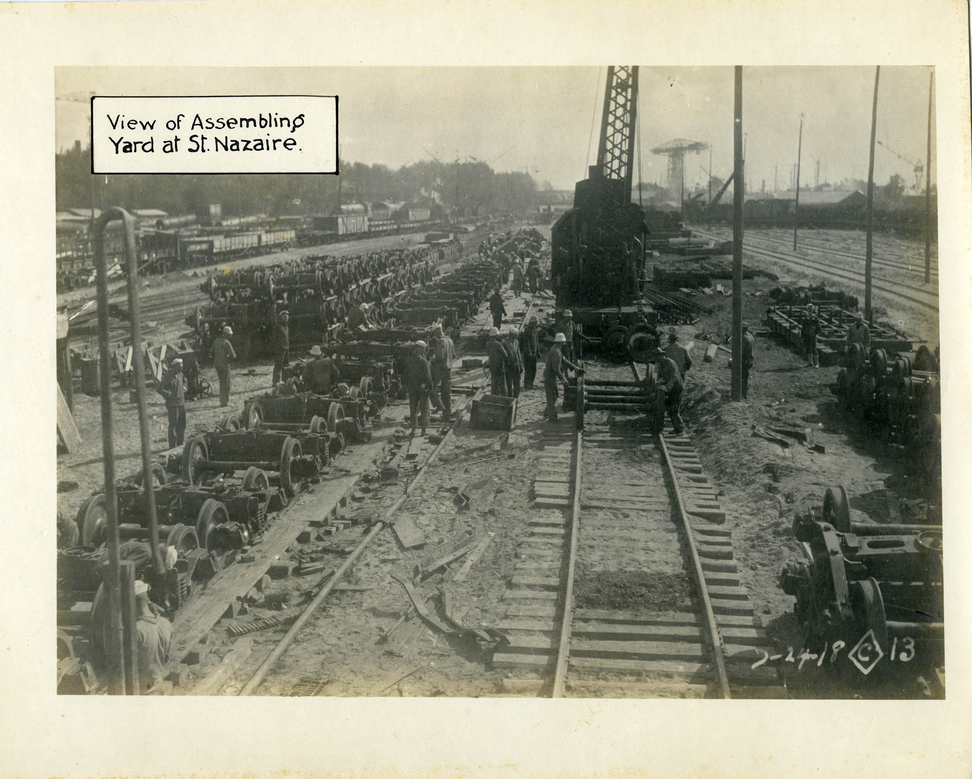 When Battleships Had Wheels: View of assembling yard