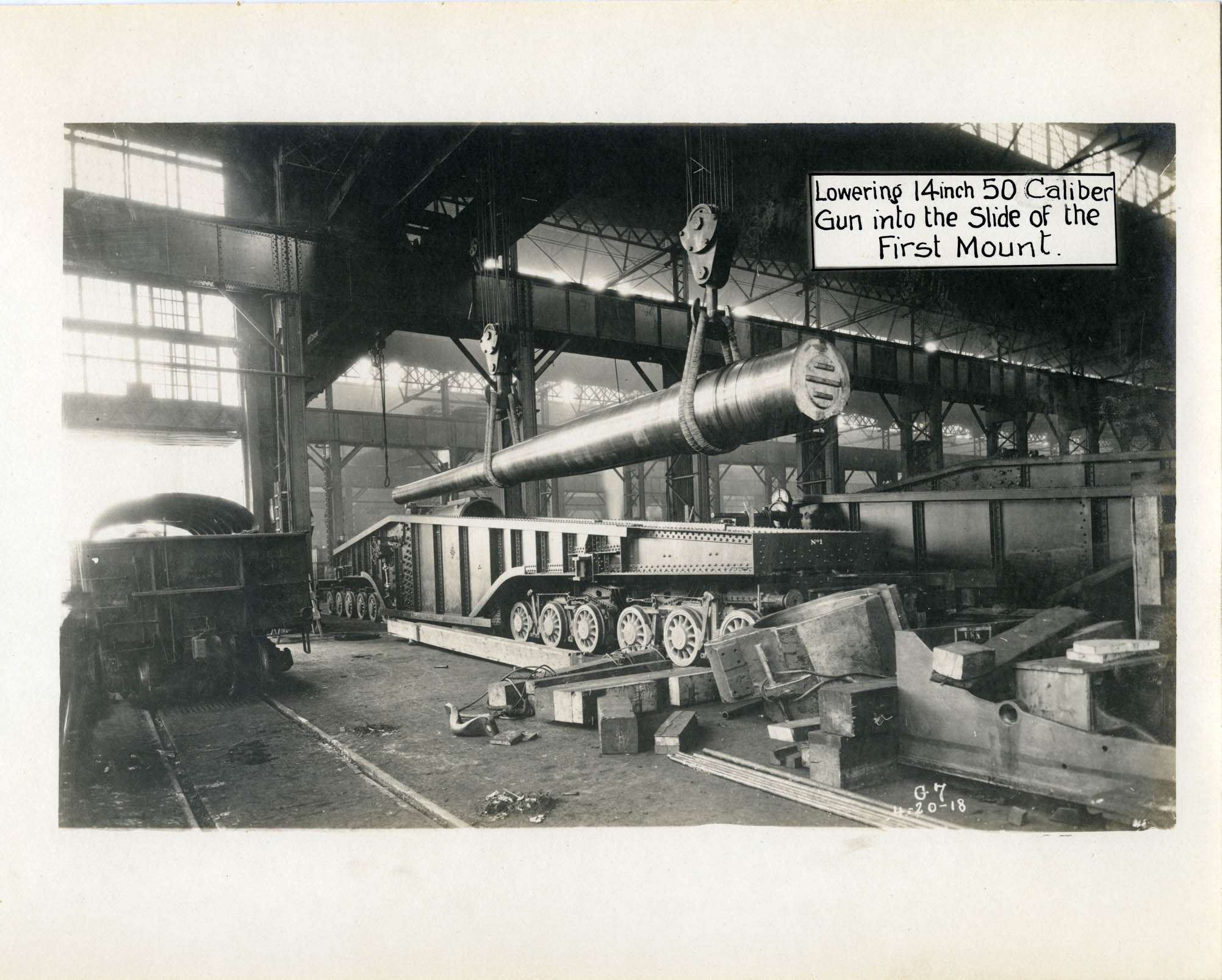 When Battleships Had Wheels: Completed 14 inch gun