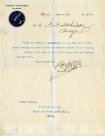 Letter to Albert A. Michelson from the Sociedad Astronomica de Mexico, recognizing him as an honorary member, January 8, 1903.