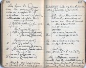 Notes from one of Michelson’s notebooks, no date given