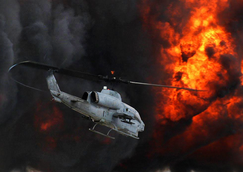 AH-1 attack helicopter