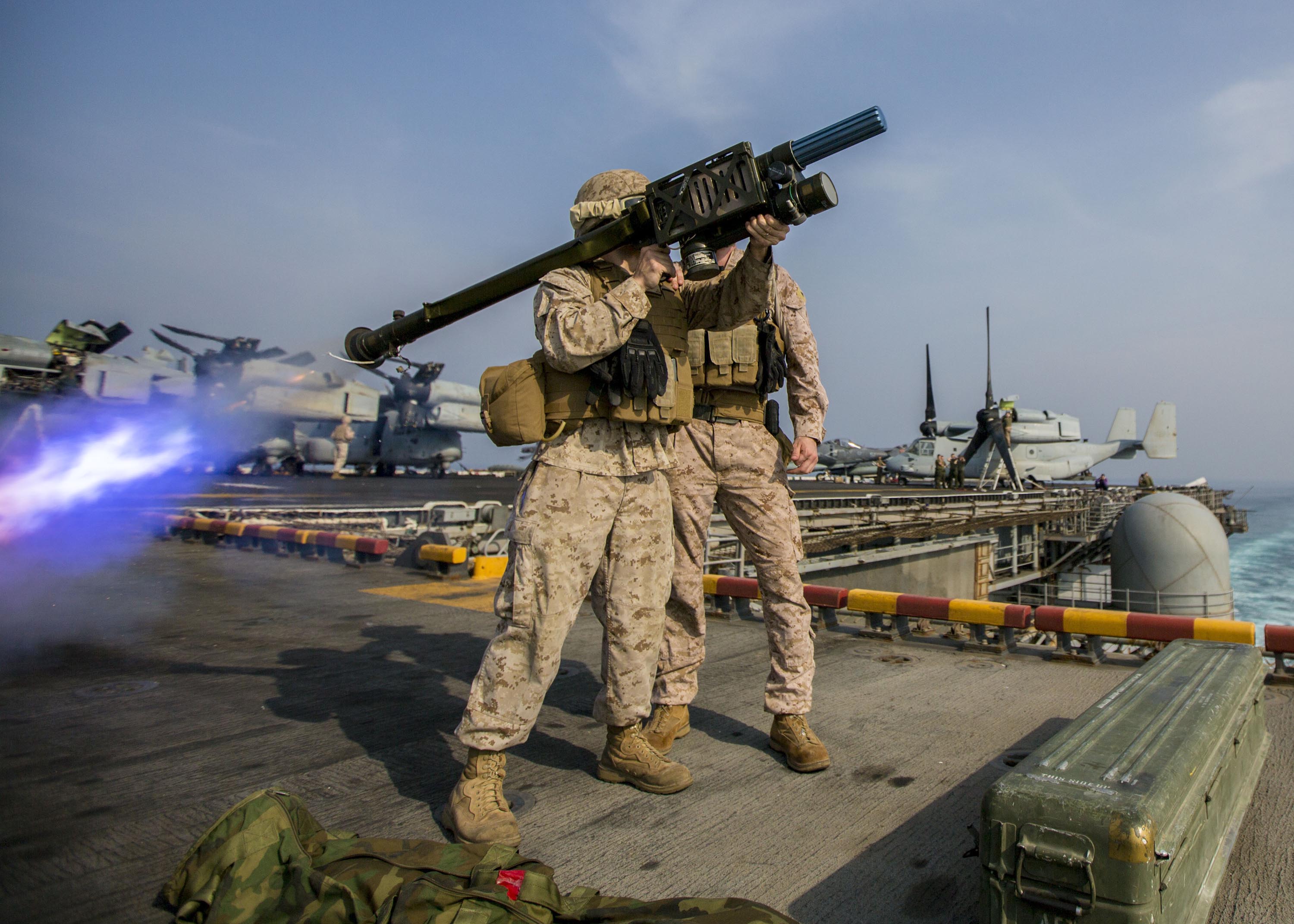 Low altitude air defense Marines