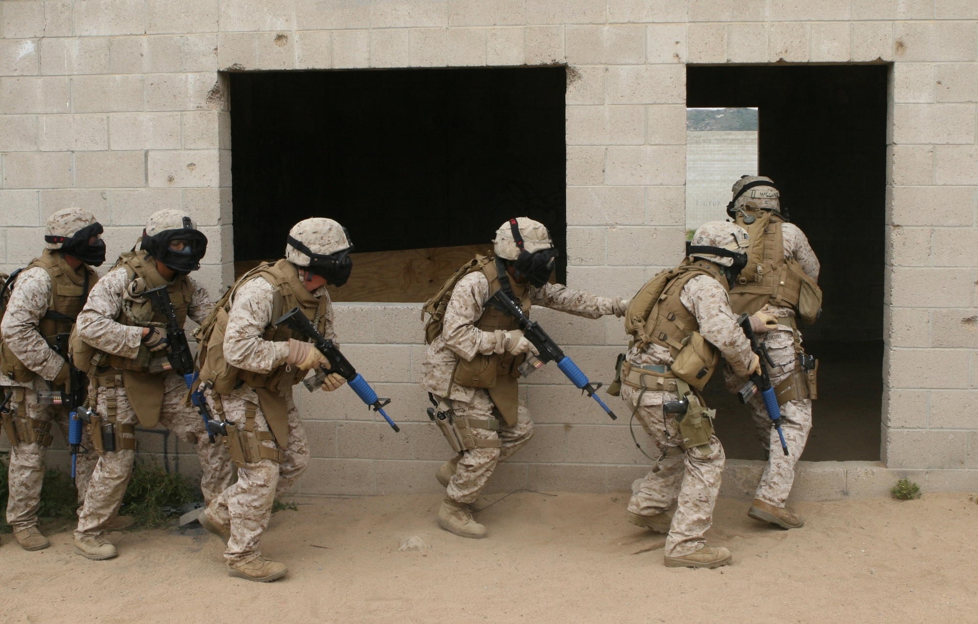 Marine military police training