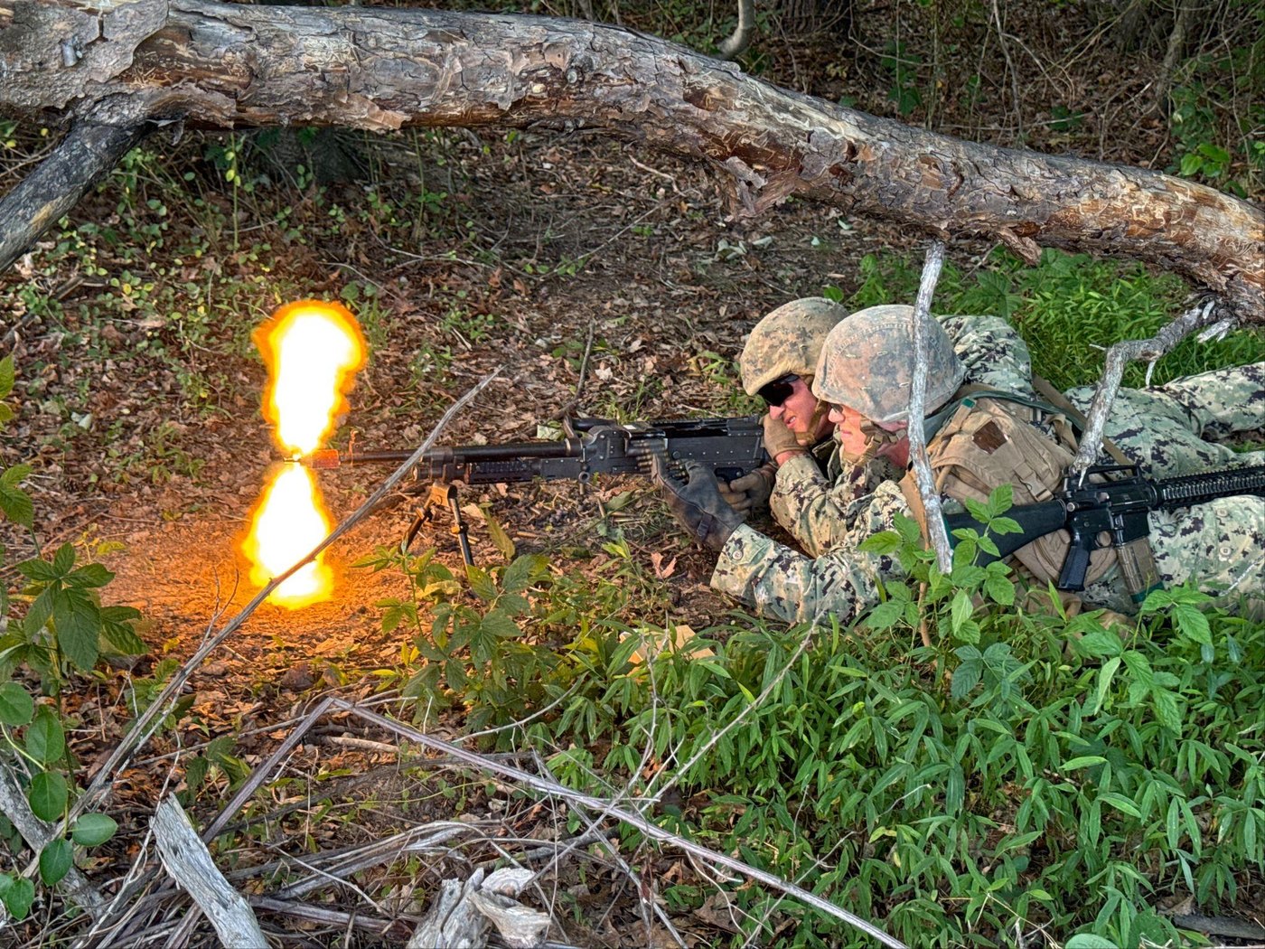 Midshipmen conduct field exercise one during Leatherneck