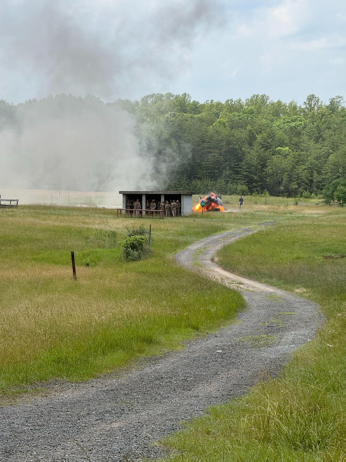 Midshipmen train at Murphy Demo Range during Leatherneck