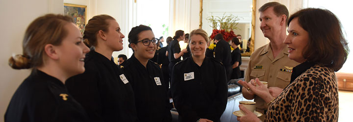 Image for Professional Luncheon Brings Officers and Graduating Midshipmen Together