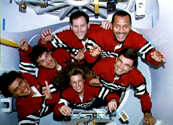 Kenneth S. Reightler, Jr and the rest of the crew of Discovery-NASA Photo