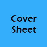 Cover Sheet