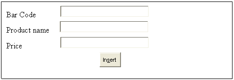 Text Box: Bar Code
Product name
Price